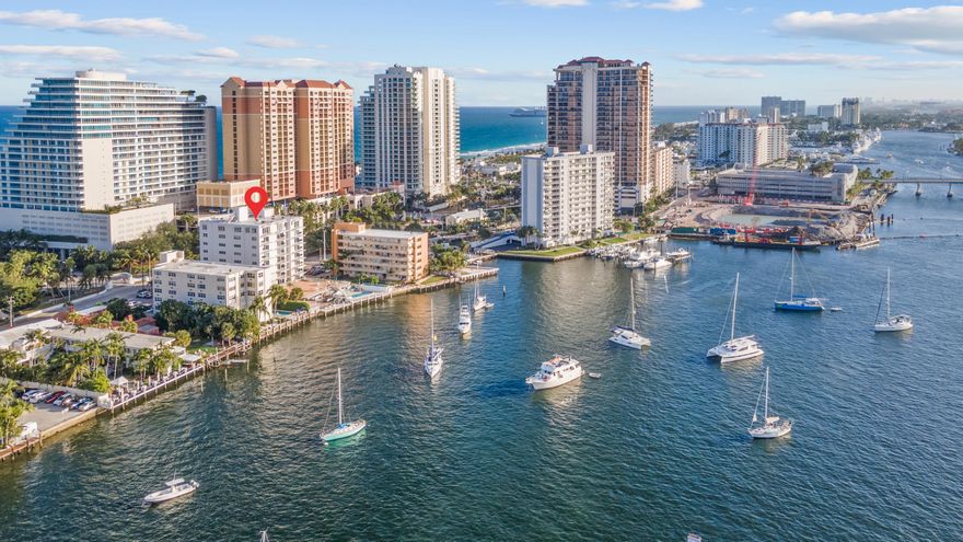 Experience refined coastal living in this updated 1-bedroom, 1-bathroom condo, located just steps from Fort Lauderdale's renowned beaches, with Sebastian Beach only yards away. The unit offers DIRECT OCEAN VIEWS and Castillo and Birch Roads from the private balcony, sitting and dining areas. Situated behind the Ritz Carlton, residents can easily access a variety of bars, restaurants, Las Olas Boulevard, water taxi services. Begin your day with tranquil ocean vistas, enjoy sunbathing by the pool directly on the Intracoastal waterway, and unwind at sunset with refreshing sea breezes. Extras include assigned undercover parking, onsite laundry, onsite gym and community room, elevator. This property combines an exceptional lifestyle of both beach and intracoastal living. Pets not permitted.