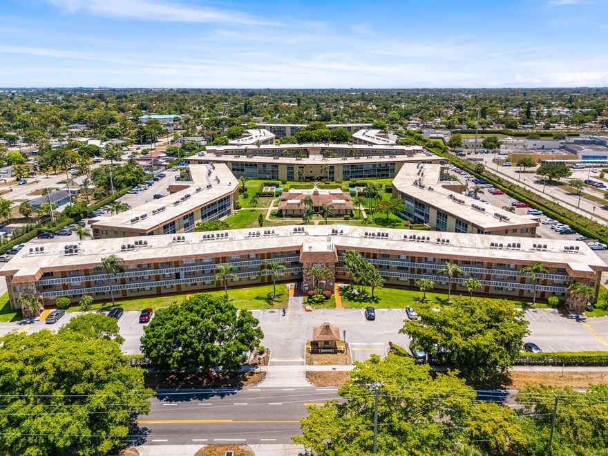 Welcome to one of the most desired 55+ communities in Palm Springs, Florida! This beautiful unit is in a prime location near downtown, beaches, malls, and shopping plazas. Enjoy a brand-new kitchen and bathrooms, quiet and private surroundings, elevator access, handicap-friendly features, and a sparkling pool. The community is clean, peaceful, and full of friendly neighbors who support each other and take pride in keeping it beautiful and welcoming.