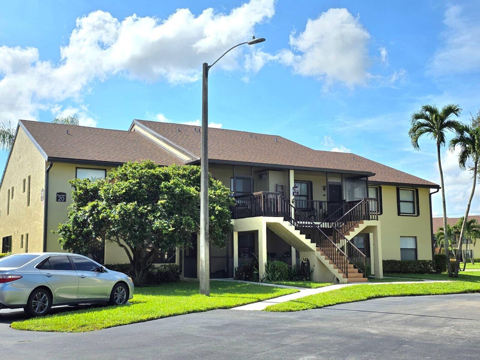 Beautiful and spacious 2-bedroom, 2 bath condo located in a desirable Lucerne Greens community. This well-maintained unit features a split floor plan, walk-in closets, tile flooring in main areas, and a screened- in patio perfect for enjoying Florida's weather. The kitchen is equipped with major appliances and plenty of cabinets space. Washer and Dryer in unit for your convenience, assigned parking plus guest spaces available. Enjoy community amenities such as 2 community pools, clubhouse, and walking paths. Water is included & basic cable. Conveniently located near shopping, dinning, golf courses and major roadways. A must-see!