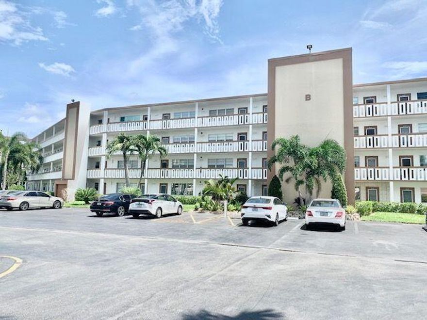 2/1.5, 4th floor,tile throughout,updated kitchen,sink water filter, Shower - NO TUB,sliding windows on patio overlooking magnificent lake view,living area no popcorn on ceiling - smooth finish. Amenities include internet and WIFI, Century Village resort-living, fitness center, swimming, live shows, movies, buses, classes, bingo, card rooms, trips, tennis, close to shopping and restaurants. Come see the condo then check out the clubhouse. This is a 55 plus community!!! .