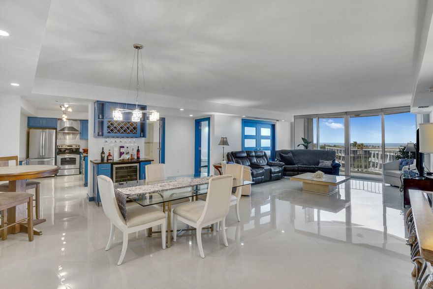 Beautifully renovated 6thfloor 2bedroom, 2bath residence in a desirable oceanfront building with northeast exposure. This lightfilled home features a splitbedroom floor plan, porcelain tile flooring throughout, stainless steel appliances, a wine bar, a walkin primary closet, and hurricaneimpact windows and doors. Residents enjoy fullservice amenities including a 24hour doorman, oceanfront pool with towel service, tennis courts, and a club room. Ideally located just minutes from Worth Avenue, and next to the scenic Par 3 Golf Course.
