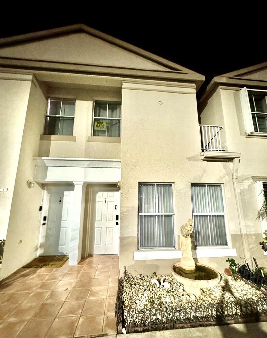 LOCATION, LOCATION, LOCATION, this spacious 2-bedroom, 2.5-bathroom townhouse is nestled in the highly desirable Fontainebleau neighborhood. This two-story home offers a comfortable layout, perfect for both everyday living and entertaining. Enjoy the convenience of two dedicated parking spaces located right in front of the unit. The property is situated in a quiet, well-maintained community, providing a peaceful retreat while still being close to all that Miami has to offer.
