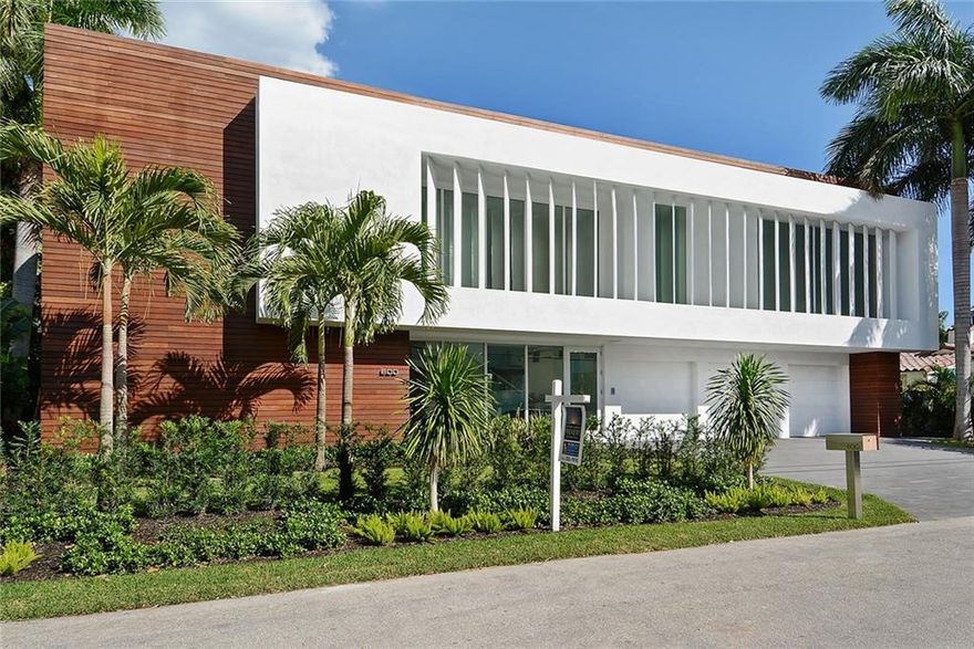MOVE-IN READY! Brand new, "staged" modern Las Olas Isles Estate Home w/100' of deep water frontage. This DEX Homes creation is a masterpiece - 100' dock, gorgeous open spaces, huge spans of impact glass, phenomenal water views, 5 large bedroom suites, clu b room. High performing LEED certified w/the best modern features-porcelain & wood floors, huge & sleek modern kitchen & bar, Sub Zero & Wolf appliances. EZ to use tech (ipad control), elevator, wine storage, huge outdoor patio, firepit.