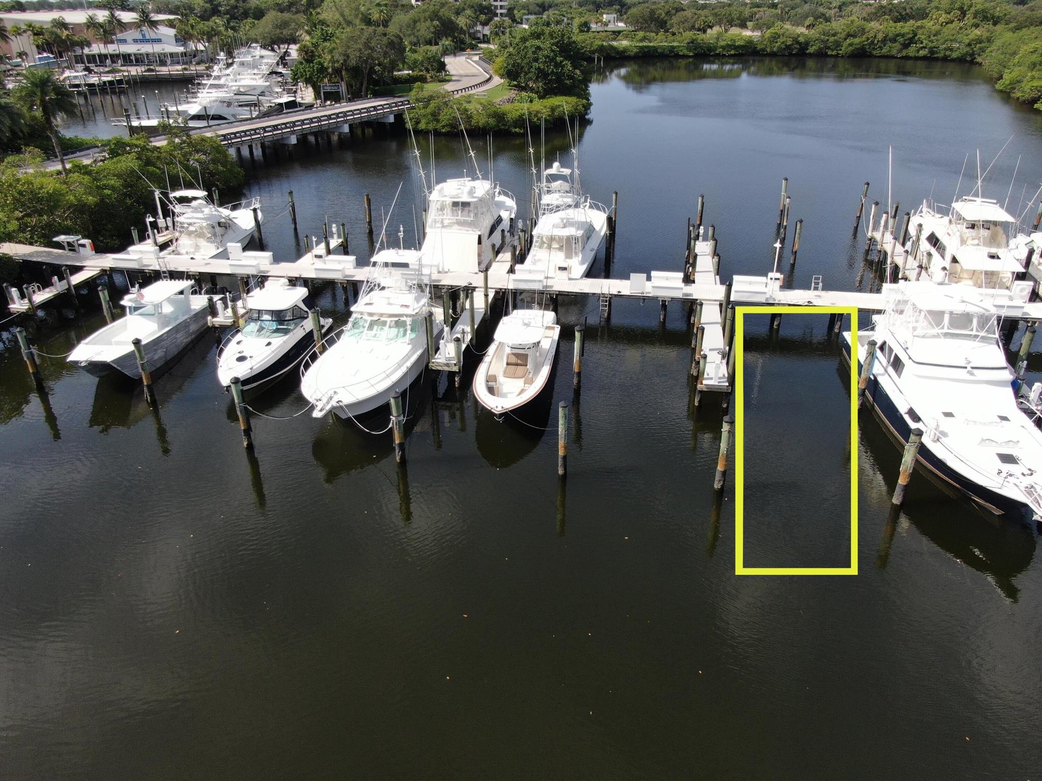 Discover the ultimate safe harbor and hurricane hole at Casseekey Island Docks, nestled within the prestigious Jonathan's Landing community. This 55-foot by 20-foot boat slip offers unmatched protection while providing seamless access to the Intracoastal Waterway, with no fixed bridges to the Jupiter Inlet. Enjoy a private, gated, and secure marina with direct ocean access, plus the added convenience of spot-free deionized water included. A premier docking location that ensures both safety and convenience for your vessel.