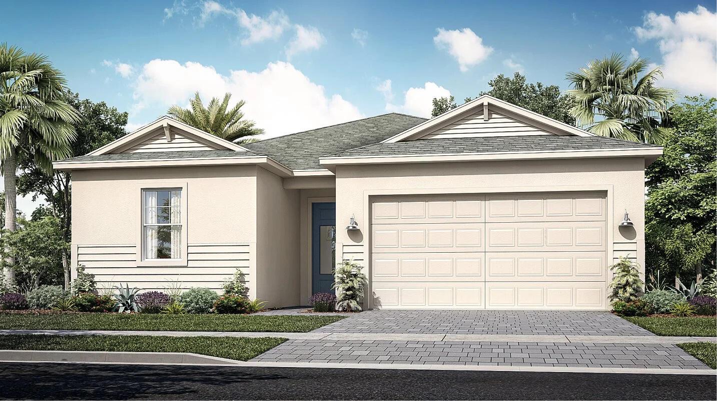 Exclusive to active adults 55+ and better, this single-story home's open design gives it a modern flare. The Great Room and dining room lead to a covered patio perfect for indoor-outdoor living, while the kitchen is designed for ease of use and comes with a center island for increased counter space. The expansive owner's suite, which includes a private bathroom, has convenient access to the rest of the home. A versatile den, two secondary bedrooms and a two-car garage complete the layout.Prices, dimensions and features may vary and are subject to change. Photos are for illustrative purposes only.
