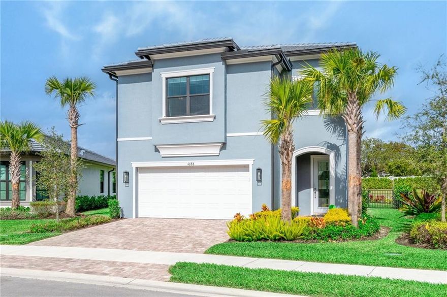 Beautiful 3/2.5 Sienna model HEATED POOL & HOT TUB in NEW Oak Tree community. Lovely SMART home exquisitely designed with upgrades. Island kitchen KitchenAid appliances wall ovens convection/micro. Dramatic chandelier in the vaulted foyer. 2 car garage with finished floor, built-in storage and water filtration. FLEX room on 1st floor French doors. LOFT on second floor + 3 bedrooms. Every bedroom has a walk-in closet. Large fenced backyard provides a secure play space. Located near the shops/nightlife of Wilton Manors and Ft. Laud. Amenity center with gym, pool, pickle ball, barefoot bar. Lawn care in HOA dues. Largest best Sienna lot in gated Oak Tree. Swim on day 1. Avoid construction delays. Save over $50,000 off builder pricing w/ pool. Also available for rent at F10372850.