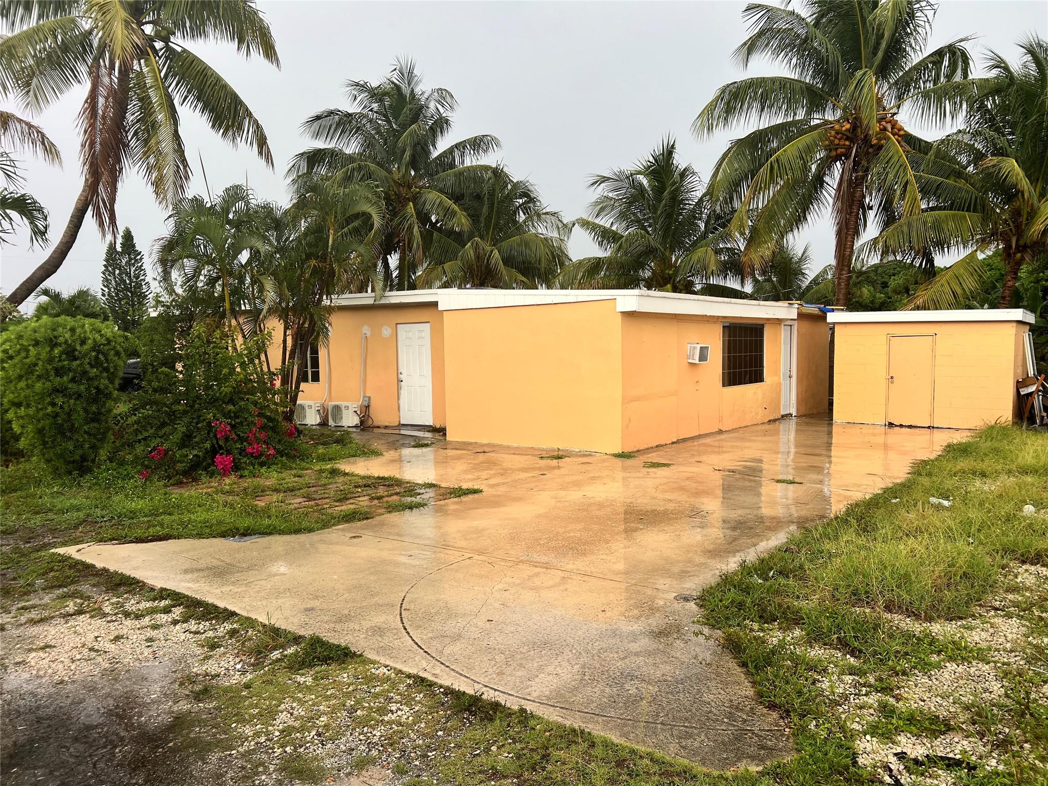 This is a DUPLEX of 2/1's. Newly renovated kitchen, bathroom, new mini splits and floors. New appliances. Pets OK. $200 extra for Utilities. Each bedroom provides sufficient room for queen size bed and personal items. The property includes a shared washer and dryer and private yard.
