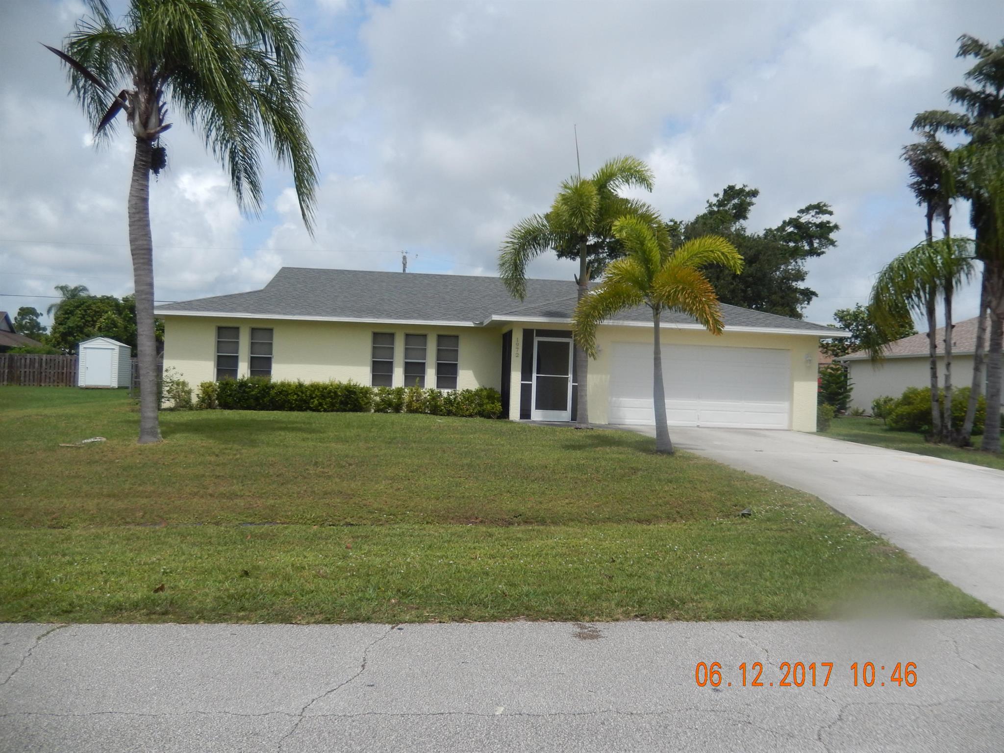 3/2/2 CBS, tile through out living area and laminate floors in bedrooms, screened patio and fenced yard. Newly painted, Lawn service included. Home in great location, close to schools, shopping, hospital, US 1 and new City Center. $100 rental application fee per person over 18. Pet restriction 1 pet less then 20 lbs. and $300 pet deposit non refundable. must have good credit