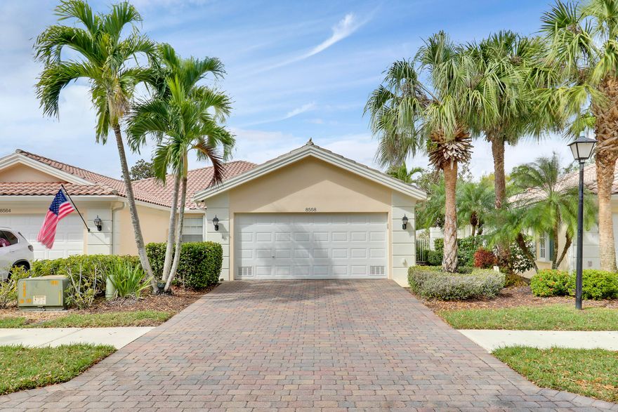 Light, bright, and move-in ready, this beautifully maintained 2-bedroom, 2-bath Capri model is being offered completely furnished for ultimate convenience. Enjoy peaceful preserve views from your private, fenced-in backyard—perfect for relaxing or entertaining in a tranquil setting. Located in the highly desirable Retreat community in Hobe Sound, this home offers both comfort and privacy.  Golf enthusiasts will love being just around the corner from private Lost Lake Golf Club, while everyday conveniences are only minutes away, including shopping, dining, and pristine local beaches. Whether you're looking for a full-time residence or a seasonal escape, this home checks all the boxes for easy Florida living.