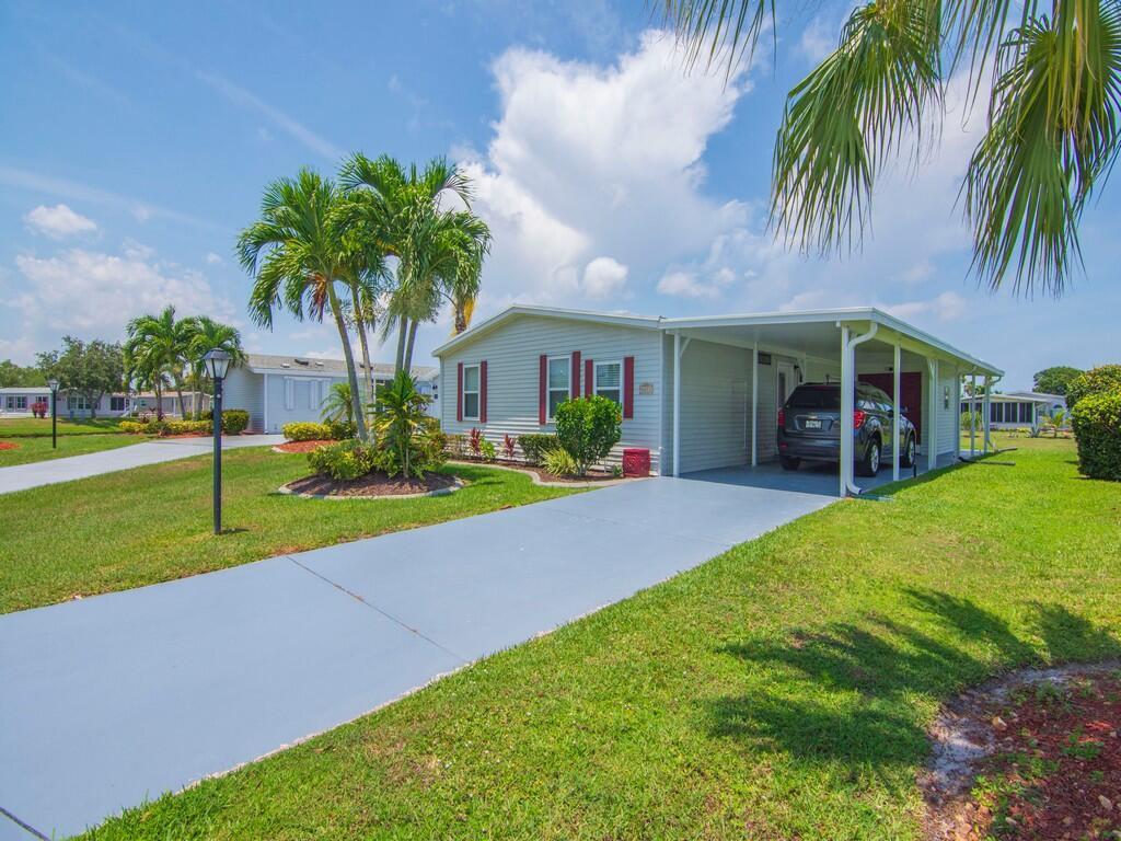 Welcome to 8471 this beautiful updated 2-bedroom, 2-bath home nestled in the desirable Savanna Club community. This waterfront property offers a serene setting with modern upgrades, making it the perfect retreat for relaxation and recreation. It has a new metal roof (2023) and new AC (2022) for worry-free living. Kitchen has newer appliances & granite countertops. Newer insulated windows & upgraded plumbing. You'll love the spacious 23' Florida Room with stunning views. New carpet in bedrooms for added comfort and laundry conveniently located in the 2nd bedroom closet.Savanna Club has an 18-hole golf course & pickleball/tennis courts, three clubhouses with pools, fitness centers & an onsite restaurant.HOA includes cable, internet, trash pickup & access to all amenities.