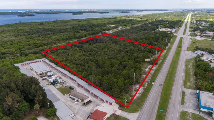 Prime US #1 Development  Site.  9.8 acres with 610 feet on US #1 and 585 feet on Old Dixie Highway.   The entire parcel is zoned General Commercial.  2nd parcel North of the Indrio Rd. intersection on the East side of US #1.  High and Dry.

 Great northern St Lucie County location serving several large subdivisions including Lakewood Park, Holiday Pines (a golf course community), Spanish Lake Fairways, Waterstone, and Spanish Lakes Country Club and more. A new Lennar Community is under construction in the area which will have over 650 homes.


12 inch water main and 16 inch force main across the street from the property on the West side of US #1.