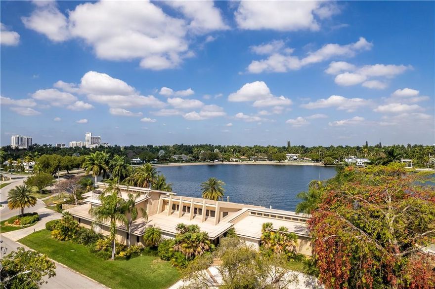 This singular property - a Prairie Style masterpiece in the influence of Frank Lloyd Wright - must be seen, its aura felt.  Resting on a breathtaking waterfront lot with tranquil water views throughout, this home has a plush landscape with a 100ft dock, suitable for the largest of vessels.  The living space of over 7,000 sq. ft. embodies a concept of functional living with a seamless transition between in and outdoors. The variety of living areas, each with a timeless elegance, provide fantastic space for your family and friends.  Upon entering the grand foyer with keystone walls and majestic marble flooring, you are greeted by open, bright space and stunning water vistas.  The expansive master suite is downstairs, with sitting area, multiple walk-in closets, and separate bath quarters. The bedrooms are large, and most on suite, with abundant storage and beautiful built ins.  There is a separate teen / guest wing featuring a large living area with fireplace, and an upstairs space with a game area, 3 bedrooms, and a balcony overlooking the lake. Outdoors you will also find a cabana bath and a sauna neighboring the pool.  This iconic property is not to be missed.