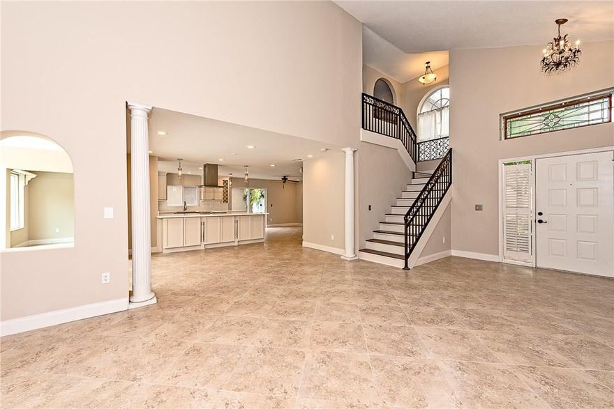 Beautiful remodel , chefs kitchen equipped with  double oven ,trash compactor, stainless appliance.Saltwaterpool , built in cover, sundeck ,deck jets ,LED lighting ,solar heated,completed November 2017. New roof 2006 . Nest thermostat, ring doorbell, flat screen Tv, Portable Generator with transfer switch  ,impact windows on first floor,  LED lighting .Extra pantry, walk in closet master bedroom, 5 ton high efficiency hvac hurricane garage door with battery backup door opener.  A+ rated schools