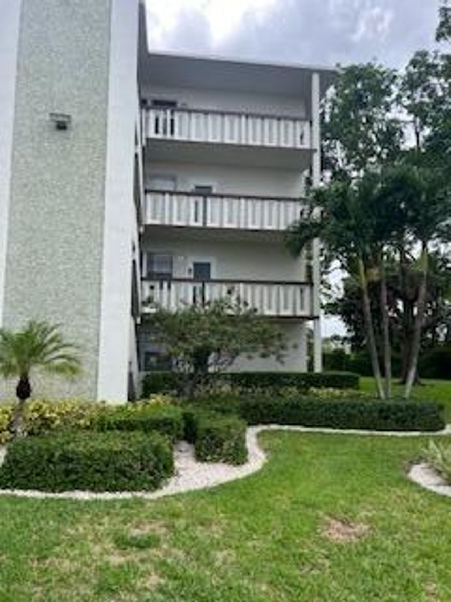 Located in a well maintained Southamton B in a 55+ community of Century Village in West Palm Beach.New Roof 2023, Buiding painted 2024. No special assesments. Owner Occupied , No Rentals allowed.Second Floor unit , 2 bedrooms and 1 1/2 bathrooms, central Air (2025), maintained kitchen, updated bathrooms, oversized enclosed lanai for extra space and water view, elevators, laundry room,the united is totally furniture, ready to move in and add your personal touch ups.The community has lots to offer, 17 outdoor pools, indoor pool, barber shops, billards, boating, pickleball, theater and courtesy bus around the community and town stores.  Owner will entertain offers.