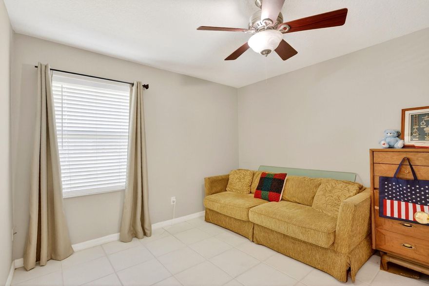 We've got a good one for you today!  Located in the sought after Southbend neighborhood of Port St Lucie, this 3-bedroom, 2-bath, 2-car garage home is ready for the next owners to make new memories.  As you pull in the extended driveway with side entry garage, you'll notice that this home has more character than today's new construction homes.  The covered front door entry with pillars and custom architecture make it stand out above the rest.  Enter the front door with foyer entry and you immediately feel the natural light shining through.  The heart of the home is the kitchen, which is surrounded by the formal dining room and a spacious den.  You can sip your morning tea at the breakfast nook.  Have your guests watch you cook while sitting at the counter height bar.  ROOF 2024!   Mrs. Clean lives here and you'll notice the pride of ownership as you tour this home.  In the kitchen you will find plenty of prep space on the granite countertops, bright white cabinetry, a pantry, and a center island.  Stainless steel appliances in excellent condition with the microwave having been replaced in 2023, range and fridge in 2024, and dishwasher 2019.  The primary suite French doors open up to the covered and screened patio and offer great natural light.  There's plenty of room in the 8'9" x 4'11" walk in closet (I think the closet is bigger than the bedroom I grew up in!)  The primary bathroom has dual sinks with ample cabinet storage, soaker tub, and separate shower.  The formal living and formal dining rooms have laminate flooring, while the rest of the home has neutral tile.  The only carpet you'll find is in the closet.  If you're into boating or outdoor activities, you're only a stone's throw from Jessica Clinton Park and the Southbend C24 public boat ramp.  The yard is partially fenced and has full hedges for your privacy.  There's a right of way behind the home, so you don't have feel like your back neighbor is on top of you.  The only way to know if this home is "the one" for you is to call and schedule your private tour today!  Seller is READY TO GO!