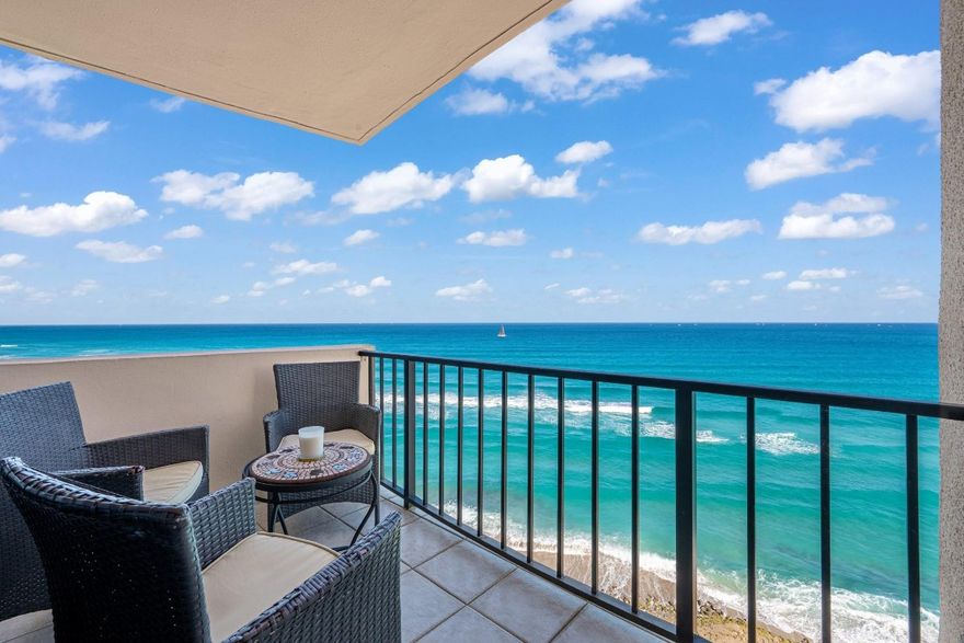 Milestone inspection completed, no assessments. Experience breathtaking, unobstructed ocean views from this meticulously upgraded and maintained residence ON Singer Island. This stunning condo offers the perfect blend of coastal luxury and modern comfort, with two private balconies overlooking the Atlantic—enjoying sunrise coffee or evening ocean breezes. beautifully updated interior featuring new impact windows, stylish finishes, and an open layout that maximizes natural light and ocean vistas. includes wall-mounted TV. move-in ready. Enjoy resort-style living with exceptional amenities, including a heated pool, fitness center, covered parking, and secure lobby. The complex is Fannie Mae approved, strong financial reserves, peace of mind for residents