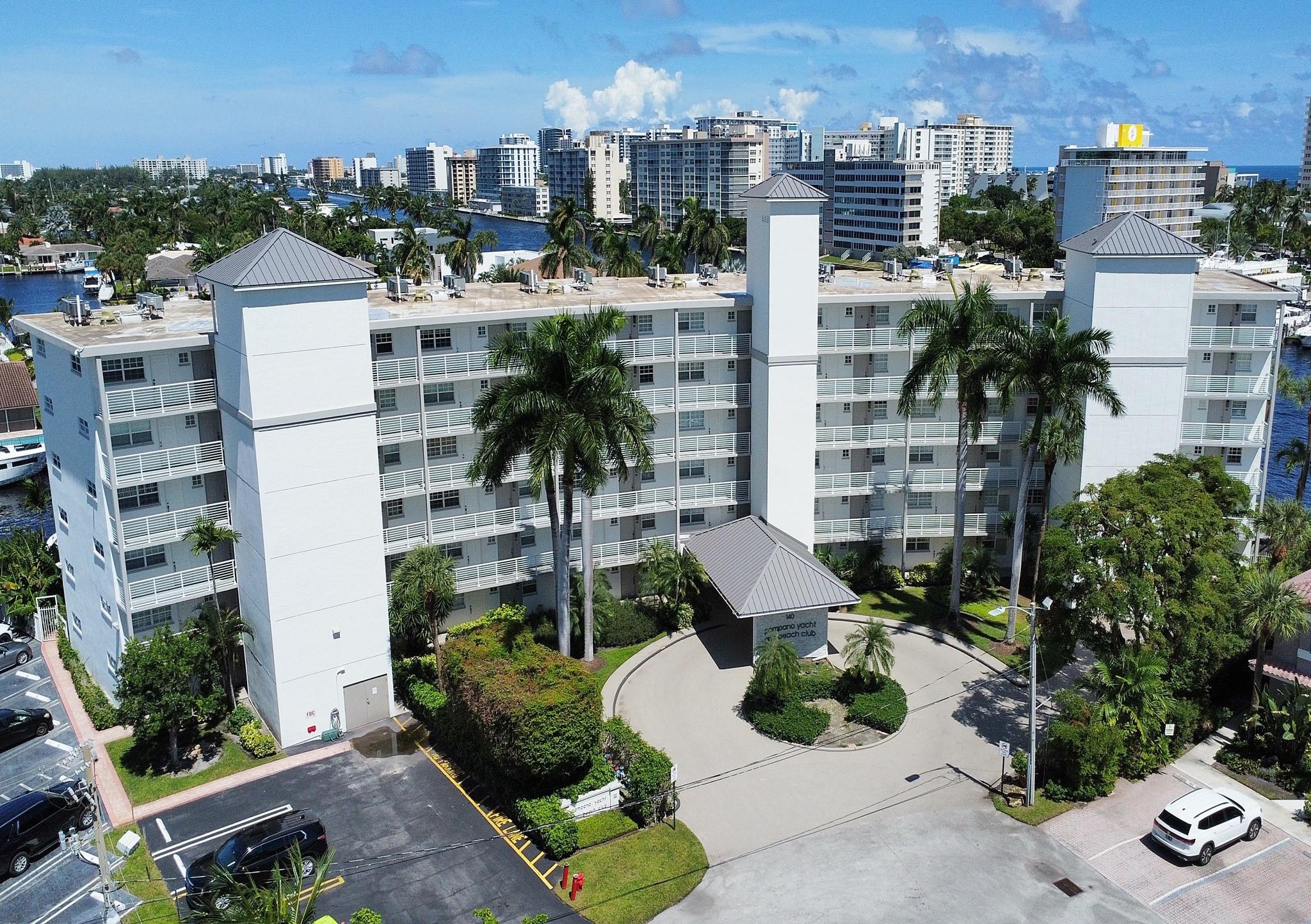 The Pompano Yacht and Beach club has been totally renovated to a very modern contemporary look. It his a freshly painted boutique building with metal roofs. It sits directly on the Intracoastal available for season rental. The Condo has 2 bed 2 baths, an open balcony with new glass railings giving an unobstructed awesome water views of the Intracoastal waterway and Pompano’s endless boat parade. Kitchen is open and  has granite counter tops . Building amenities include heated pool and a new constructed outside kitchen & barbecues. Amazing location just a short walk to the beach, Pier and many new restaurants and bars. Available November 2025 to April 2026 Min 90 day rental