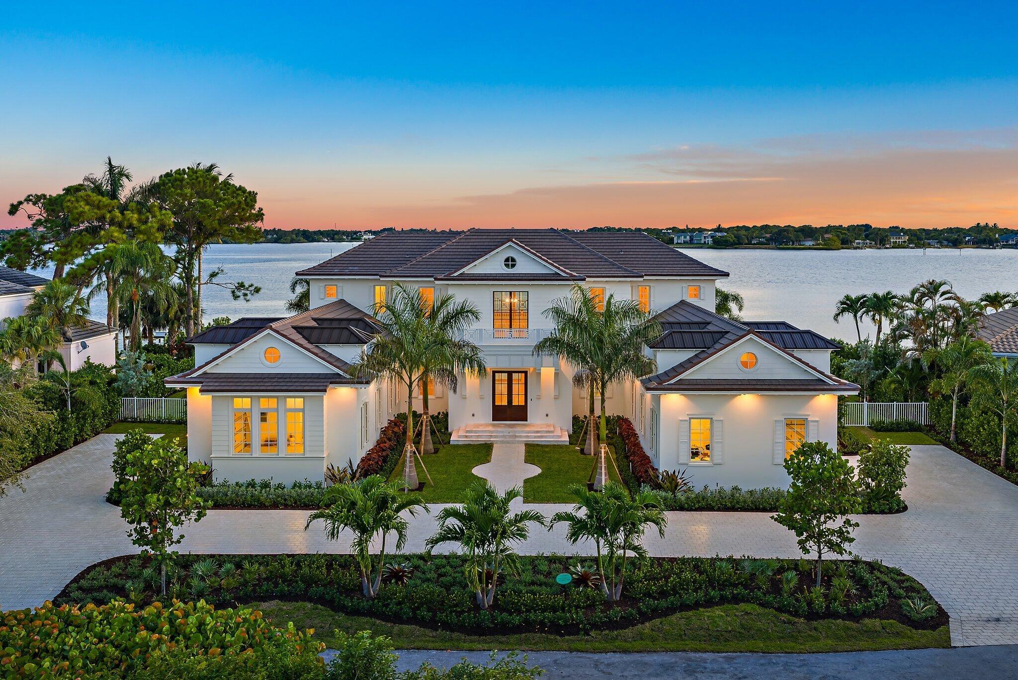 Coastal Elegance Meets West Indies Charm at 15 Bay Harbor Road, Tequesta. Coming to life in the second quarter of 2025, this exceptional designer custom home captures the essence of coastal living with a refined West Indies aesthetic and a contemporary edge. Nestled on over 150 feet of direct water frontage and approximately half acre lot, every room is designed to showcase sweeping water views and bring the outdoors in. Encompassing approximately 6700 square feet of thoughtfully curated living space (9,555 total), this two-story residence features 4 spacious bedrooms, 4 full baths, and 2 half baths--each crafted with timeless materials, clean lines, and an effortless indoor-outdoor flow.Perfect for both quiet relaxation and elevated entertaining, the home includes a custom pool.