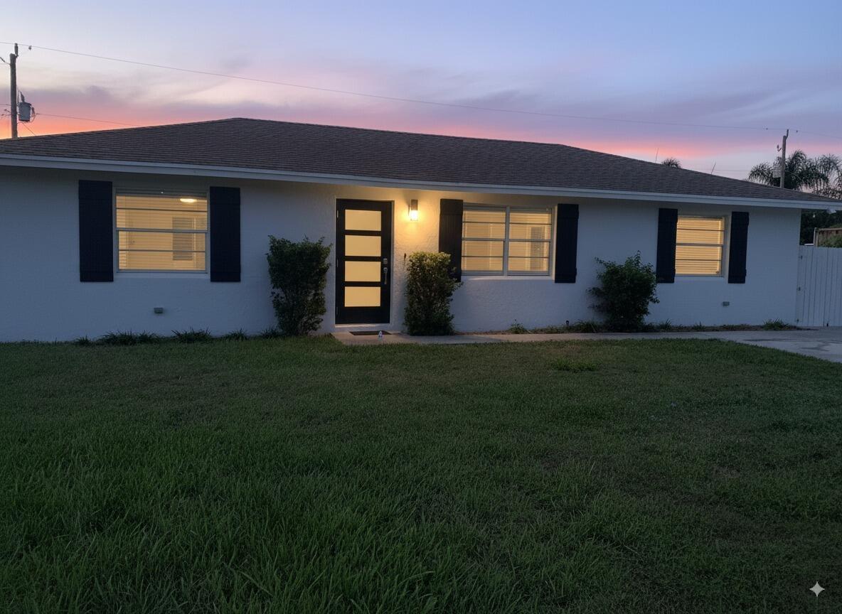 Welcome to your new home! This beautifully renovated single-family residence is ready for its next owners. With NO HOA and a fully fenced backyard, there's ample space to add a pool, expand the home, or park a boat, jet skis, RV, trailer, or work vehicle--all without restriction. Whether you're looking for room to grow or the freedom to customize, this property offers endless potential. Nestled in the highly sought-after Palm Beach Farms neighborhood of west Lake Worth, this charming single story, 3 bedroom, 2 bathroom home offers outstanding value and versatile living options.