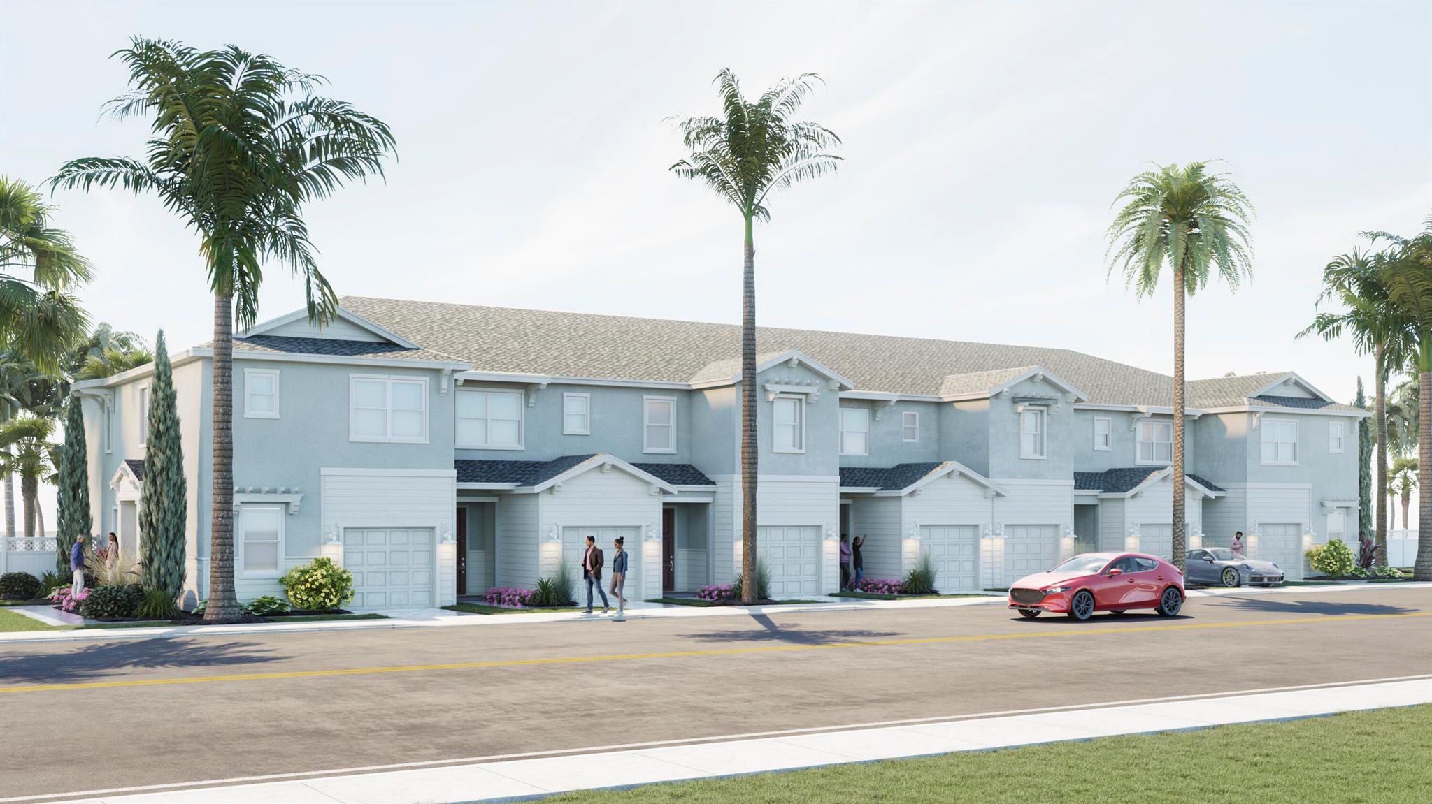 This two-story townhome showcases a contemporary open design among the first-floor kitchen, dining room and living room to promote seamless transitions between spaces. Through sliding glass doors is a terrace for outdoor relaxation. Upstairs caters to all three bedrooms, including the spacious owner's suite complemented by an adjoining bathroom and oversized walk-in closet. Prices and features may vary and are subject to change. Photos are for illustrative purposes only.