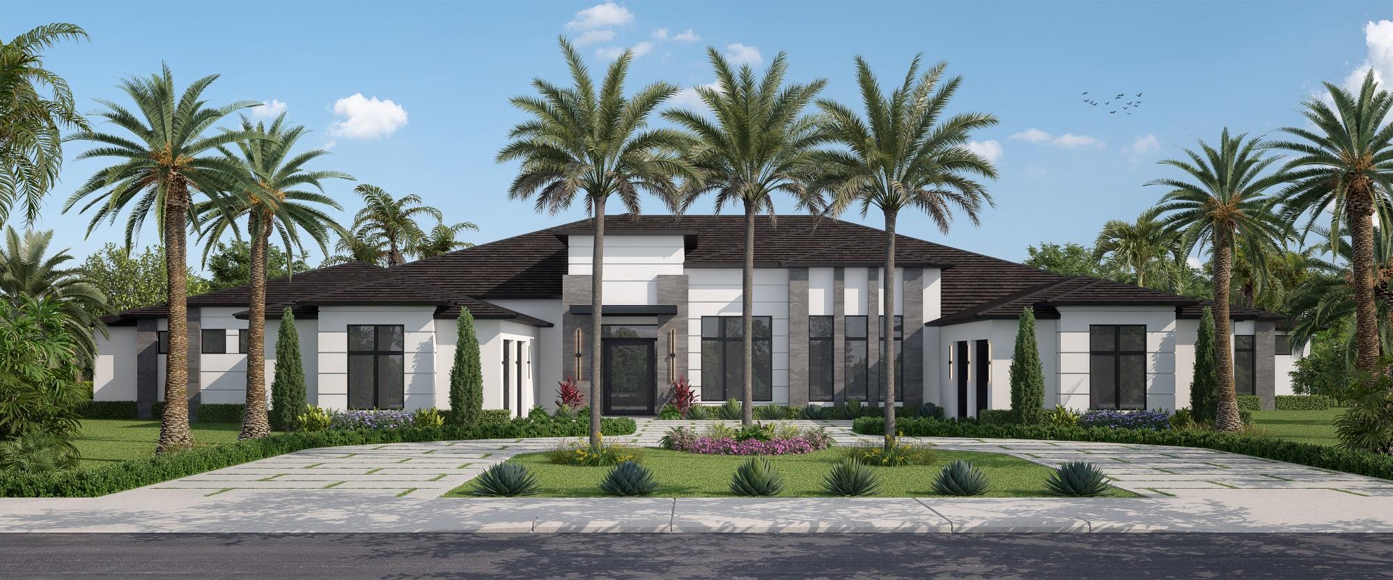 Steal this Masterpiece. This brand new 8,005 sq ft one-story contemporary estate home in Wellington’s prestigious Southfields neighborhood offers luxury living on 1.9 acres, just a short golf cart ride to equestrian events. With a total of 12,149 sq ft, the home features 5 bedrooms, 7 bathrooms, a study, a gym, and an expansive open floor plan. The main living area boasts 15.5' ceilings, while the bedrooms feature 12' ceilings, providing an airy and spacious feel throughout.
Key features include a 30’ x 45’ heated pool with spa and fire bowls—three times the size of a standard 15’ x 30’ pool—plus a massive 2,206 sq ft covered rear patio perfect for outdoor entertaining.
Other comparable houses are over $9m. Get in pre-construction and make this house yours.
Completion Early 2026