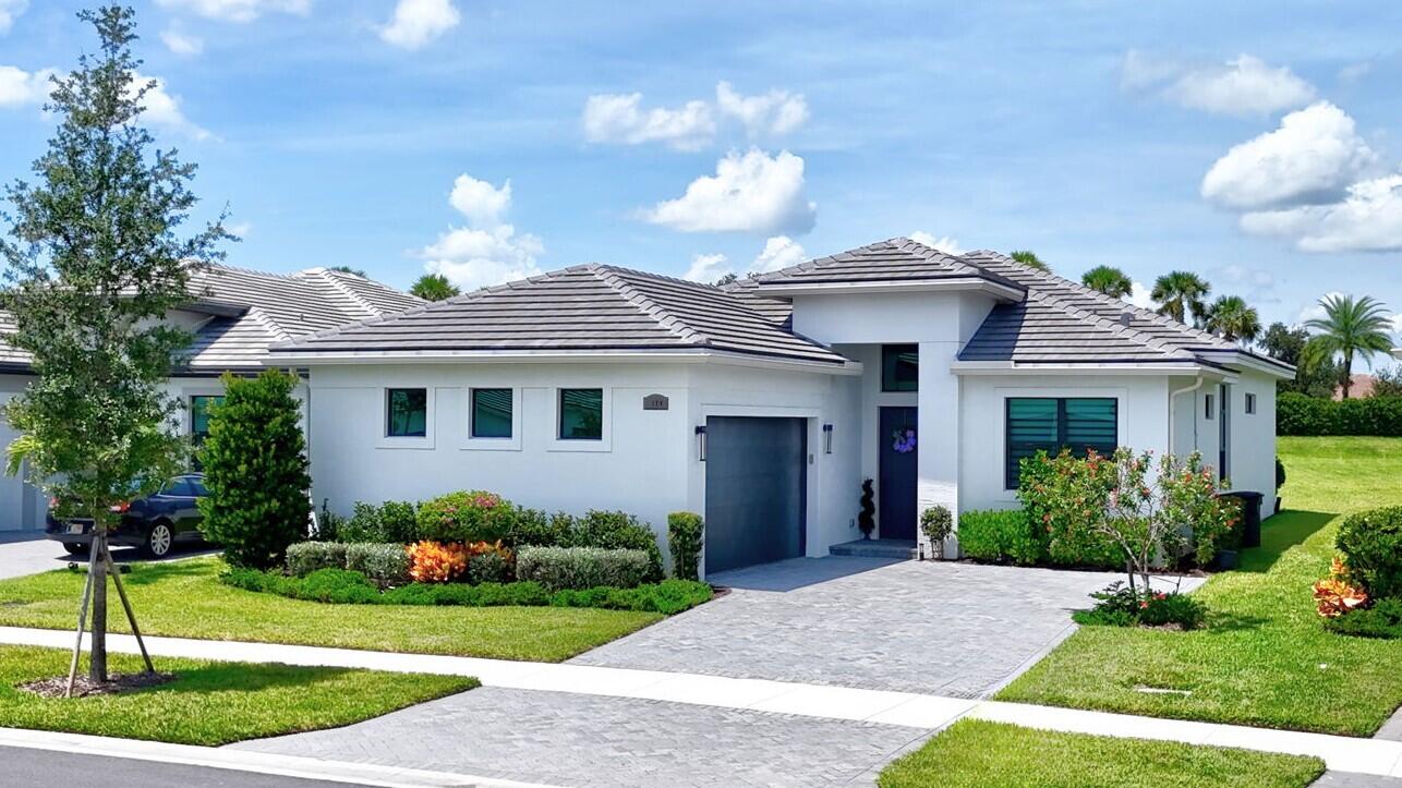 Furnished Rental! Short-Term/Seasonal or Annual! Modern 3Bd, 3Ba home in PGA's prestigious all-ages Verano community. Ideally located near the front entrance with quick access to the clubhouse. Open-concept floor plan with split bedrooms, a state-of-the-art kitchen, motorized blinds, screened patio, and a guest suite feat. a private bedroom and TV room. Verano offers resort living at its finest. Enjoy one of America's premier pickleball centers with 27 dedicated courts, tennis, walking trails, art studio, and an active social calendar. Stay fit in two high-end fitness centers with group classes, or unwind at the resort-style pool. Golfers will love being just 1.2 miles from the brand-new Astor Creek Golf Club, a semi-private course, and minutes from the 54 hole championship PGA Golf Club.