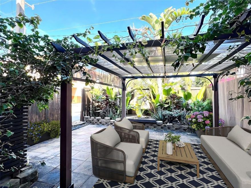 Spacious two-story 3-bedroom, 2.5-bath townhouse in the heart of Hollywood offering 1,277 sq ft of living space. Features an updated kitchen with granite countertops, custom backsplash, and stainless steel appliances. Powder room and washer/dryer on the first floor. An oversized private fenced patio opens directly from the living area. All bedrooms upstairs, including an en-suite primary. This condo-association townhouse includes PVC plumbing and accordion hurricane shutters throughout. Located in a gated community with a community pool; association includes pool service, and roof repairs. All-size pet community. Rental policy permits one lease per year with no first-year leasing. Beautiful Lincoln Park is across the street. Convenient to highways, shopping, dining, and Hollywood beaches.