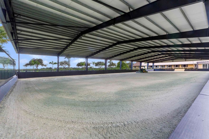 Extensive renovation just completed! Stalls are now being offered for the equestrian season at this ultra-luxury sport horse estate. PRICE REFLECTS THE SEASONAL STALL RATE.  Located across the street from the bridle path and just a short hack to the south entrance of the show grounds the 5-acre equestrian property offers a recently constructed 85' x 200' sub-irrigated COVERED ARENA (by Wordley Martin) equipped with mirrors, kick-boards and multiple viewing areas.  The fully remastered 12-stall center aisle barn boasts a well appointed riders lounge with a full bathroom, partial kitchen and elevated inside-outside views of the riding arena.  Designed with attention to detail, the barn is outfitted with all the bells & whistles, including...