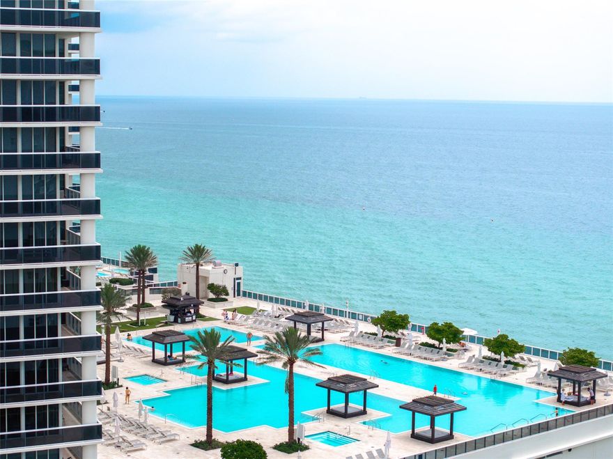 This 15th-floor condo offers luxury beachside living with direct beach access and a private, resort-like lifestyle. The furnished unit is in a safe building with strict security, featuring a gorgeous lobby, 24-hour concierge, and an on-site restaurant. Amenities include a 50,000 sq. ft. fitness center, multiple pools, hot tub, a spa, and valet parking. Conveniently located near restaurants, shops, three Publix stores, and just a 10-15 minute walk to Golden Beach.   With easy access to I-95 and a quick drive to Fort Lauderdale International Airport, Aventura is approx. 10 minutes away, while proximity to Hard Rock Hotel & Casino adds entertainment options. The 15th-floor &prime location of the building is perfectly situated with no obstructions allowing for natural sunlight well past 1pm.