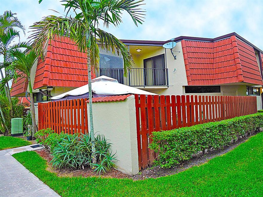 This recently remodeled two story townhouse in a non age restricted community has a private setting which does not face any neighbors. Enjoy a morning cup of coffee on the screened in balcony where both bedrooms have their own private bathrooms. The remodeled open kitchen features granite counter tops with wood cabinets and appliances updated around 2012. The second story flooring has also been upgraded to a wood-like tile and the association has changed all windows and sliding doors to hurricane impact windows and glass sliding doors. The master bedroom has two closets and the master bathroom has a Jacuzzi so you can relax after a long day of work. Plenty of living space to enjoy along with your own private fenced in patio which is great for entertaining.