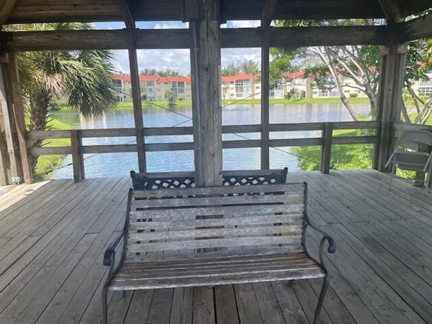 Second Floor Condo in 55+ Sunrise Lakes Phase 1 with tranquil lake view from back patio. Minutes away from Sawgrass Mall, Broward Mall, Walmart, CVS & Walgreens, Publix, restaurants, fast food outlets and 30 minutes from the beach. Amenities include one main swimming pool and two smallerones; tennis court, Billards, club house equipped with kitchen, BBQ area, Tiki Hut, approximately 2 miles of walking trail and more. Weekly activities includes Water Aerobics, Zuma, Chair Exercises, Bingo Nights and Coffee Chats. Priced to sell.