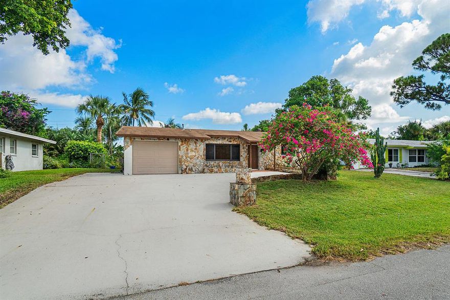 NO HOA!! Come make this home your own. Lovely 3 bedroom 2 bath single story home with 1 car garage. All impact glass windows and doors. CBS construction. Fenced in yard with storage shed. The kitchen has been updated with Quartz counter tops and backsplash, SS LG Inverter Linear Refrigerator, Jenn-Air Gas range, Jenn-Air wall oven and dishwasher and plenty of wood cabinetry for storage. The master bath has updated glass shower enclosure with neutral tile and a new vanity. The guest bath has been updated with dual vanity and neutral tile in the shower/tub enclosure. This home offers plenty of room with extra storage closet and large 31 x 12 Florida room.  A/C replaced in 2008, Roof 2004, Garage door is impact and replaced 2009,  gas hot water heater 2015.  SEE MORE... Natural gas runs the hot water heater, dryer and range.  Endless potential. Must see!