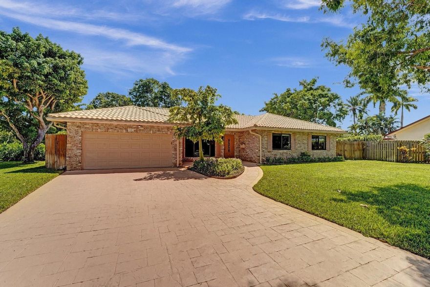 Tucked away on a quiet cul-de-sac on one of the largest lots in Plantation Park for your family to enjoy and have fun with NO HOA. Enjoy a freeform tiled pool, fenced yard, & a large screened patio—perfect for outdoor living. Inside, you'll find an updated kitchen with newer stainless steel appliances, granite countertops, wood cabinets. Impact windows & doors throughout. Updated bathrooms & freshly painted inside. A private study with a separate entrance adds flexibility, & a built-in vacuum system adds convenience. New washer & dryer. Solar tube lighting in kitchen & primary bathroom. Walk in closets in both bedrooms. Double linen closet, large front closet. Plumbing pipes fully lined, A/C installed 12/2024. Concrete driveway. Attic solar fan installed for extra cooling.