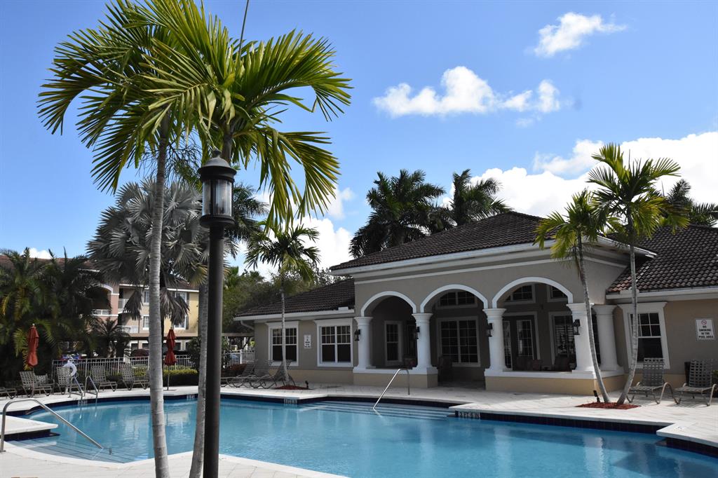AVAILABLE AT ONCE! WATER & BASIC CABLE included in rent. Spotless largest bright luxury 1/1 condo in The Villas at Emerald Dunes, resort style gated community. Property features impact windows, open floor plan, large balcony, upgraded kitchen with granite counter top, stainless steel appliances, laundry room. Master suites has walk-in closet, and upgraded bathroom with roman tub/ shower...Building located steps to the Pool, Fitness Center and cook out area. Gated community w/ 2 clubhouses, pools, gyms, putting green, tennis courts, business center, conference room, library, media room w/ surround sound H.D.T.V game room. Great location, close to Kaiser University, Vista Business Park Center, Turnpike, West Palm Beach Downtown, Rosemary Square, Kravis Center