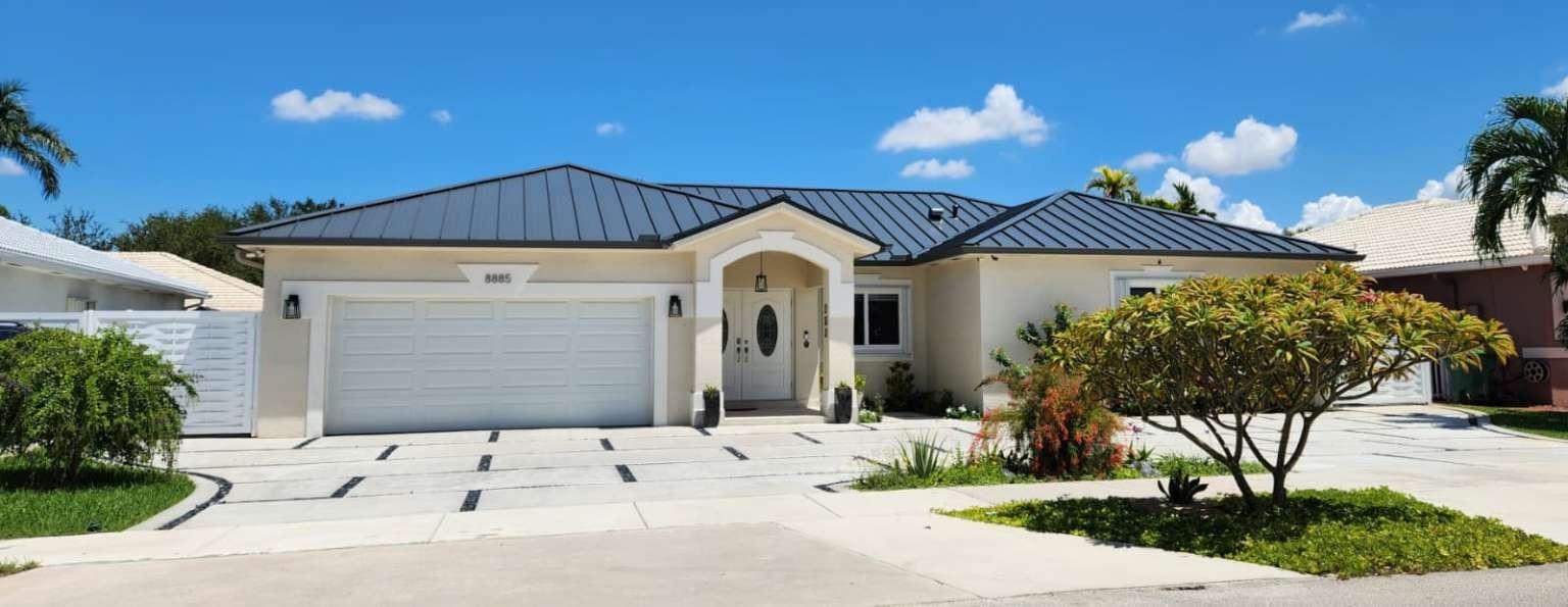 For Sale – North of Miami Lakes – $949,000 4 Bed/ 2.5 Bath Pool Home/ No HOA 1-story, move-in ready! Pool equipped with salination system Tesla charger ready + generator included Near great schools Spacious driveway + 2-car garage Dual water meters to save on utilities Granite counters & porcelain floors Full sprinkler system Metal roof + impact windows = peace of mind in storm season. Optional furniture included if the price is right. Just 5 blocks North of Miami Lakes, near I-75 – great neighborhood!