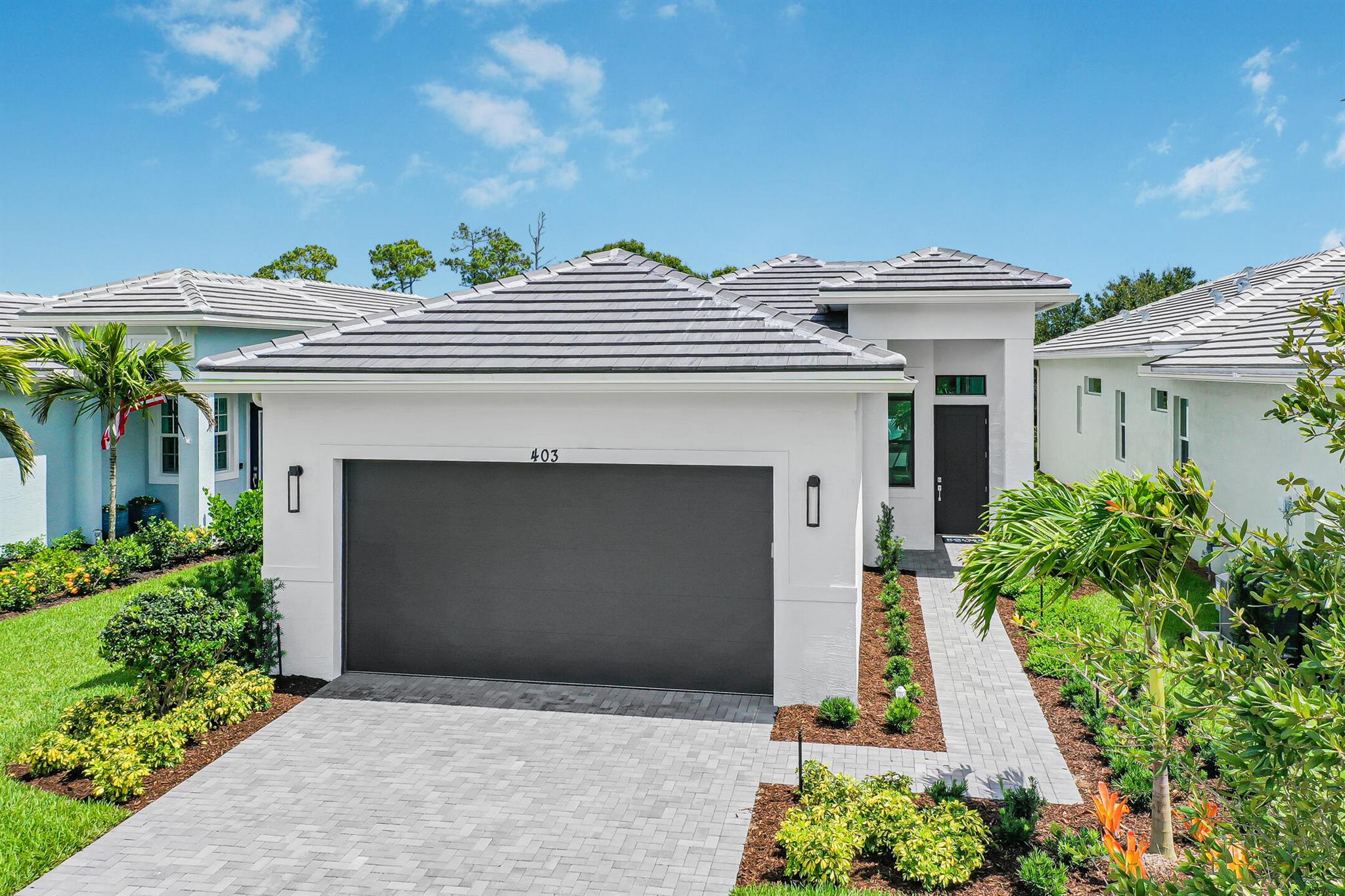 MOVE IN READY* New construction home in the gated community of Rivella. This 3-bedroom, 2-bathroom home includes a 4' extension to the owner's suite and an extended lanai. The home is located on a preserve lot with no home across the street. A 5' privacy wall and covered lanai provide additional separation and outdoor space.The community has no CDD fees. The location offers access to the beach and is minutes from the boat ramp!