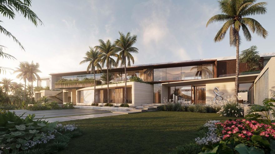 This Ocean-to-Intracoastal masterpiece represents an unprecedented real estate offering in the United States, redefining luxury and sophistication on a scale never before achieved. Envisioned by acclaimed architect Choeff Levy Fishman, crafted by renowned builder Robert W. Burrage of RWB Construction Management, and impeccably designed by Marc-Michaels Interior Design, Inc., this architectural triumph spans over 50,000 total square feet. Situated on 4 expansive acres in the prestigious Town of Manalapan, the estate boasts an impressive 700+ feet of combined Intracoastal and Ocean frontage. More than a property, this is a once-in-a-lifetime opportunity to own a true architectural marvel, flawlessly blending grand scale, intricate craftsmanship, and world-class amenities