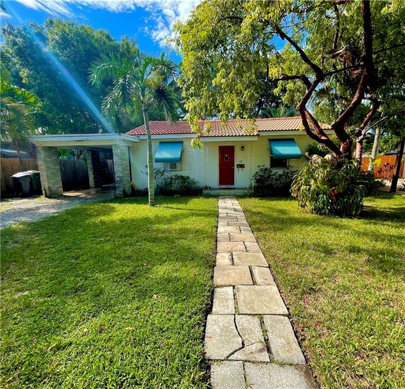 3BR/2BTH 1381 sq ft Single Family Home on a Large (+/- 8200 sq ft) Lot in Ft Lauderdale's Croissant Park. Hidden on a Quiet, Tree Lined Street Close to Everything Ft Lauderdale has to offer. Easy access to 95, the Airport, Beaches, Las Olas, Lauderdale Marine Center, Port Everglades, etc. Well maintained by the same owner for over 20 years this home is a "Diamond in the Rough" and Ready for Updates, Renovations or a Remodel. Private Master Suite. Impact Windows. Florida Room. Carport. Large Back Yard with Alley Access and Room for a Pool. No HOA. No Rental Restrictions. Tremendous Potential for Short Term Rental Income in the area based on proximity to Lauderdale Marine Center. Showings after 5pm weekdays. Weekends more flexible.