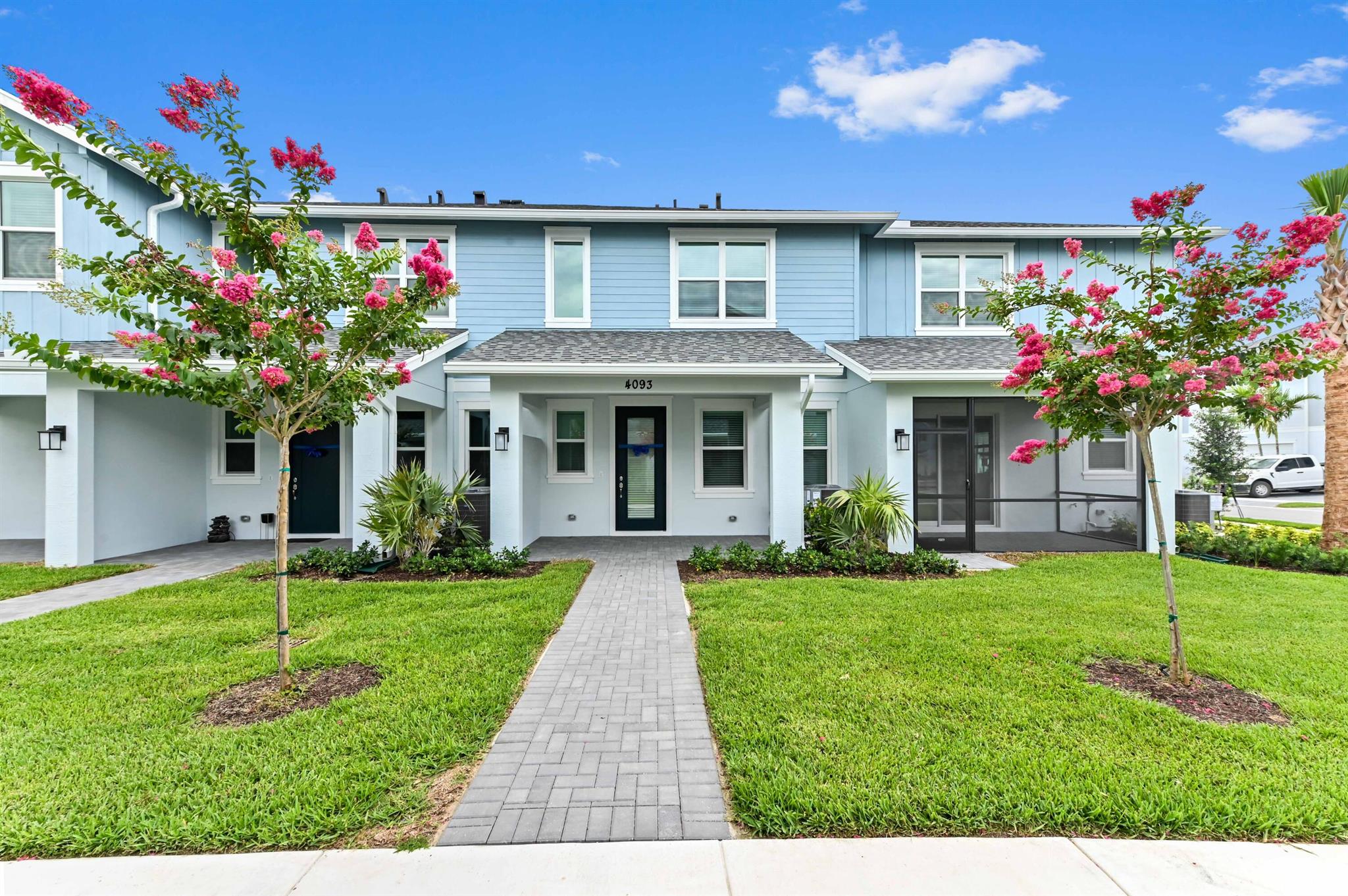 Welcome to this stunning new 3-bedroom room with a garden view. This brand-new three-bedroom, two-and-a-half-bath home offers the perfect blend of modern living and natural beauty. Nestled in a peaceful and well-maintained community. Step inside to discover a thoughtfully designed floor plan featuring an open-concept living and dining area, ideal for entertaining or relaxing in comfort. The contemporary kitchen is equipped with high-end appliances, sleek cabinetry, and a spacious island, perfect for preparing meals and gathering with family and friends. Upstairs, you'll find three generously sized bedrooms, including a luxurious master suite with a walk-in closet and a private bath. The additional two bedrooms are perfect for family, guests, or even a home office. A convenient half-bath