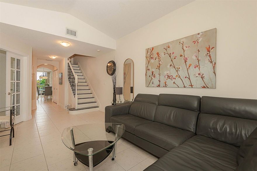 ***WATERFRONT BEST VIEW IN THE COMMUNITY AT VILLAS AT HARBOR ISLES**DESIRABLE 3/3 CORNER FURNISHED TOWNHOME. UPGRADED UNIT WITH A PRIVATE PATIO OVERLOOKING A BEAUTIFUL LAKE. UPSTAIRS, FIND SPLIT BEDROOMS WITH EN-SUITE BATHS AND WALK-IN CLOSETS. WASHER/DRYER, NEW THANKLESS W/H, APPLIANCES S/STEEL TOP OF THE LINE, TWO PARKINGS SPACES, LARGE COMMUNITY POOL RESORT STYLE, OUTDOOR GYM, 2 KIDS PLAYGROUNDS AND SECURITY 24/7. CLOSE TO THE BEACHES, REST, SHOPPINGS AND MORE... EASY ACCESS TO I-95 AND MAJOR HWYS AND THE AIRPORT. ASSOCIATION MAINTAINS THE ROOF, HAS FULL RESERVES, MIN. 650+ C. SCORE, PET FRIENDLY. ***