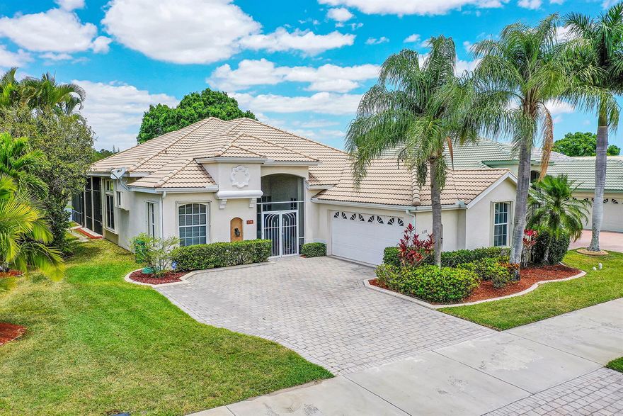 This elegant 2 bedroom/den. 3 bath, lakeview home features a private swimming pool with a large, covered patio perfect for both relaxation and entertainment.  With a picturesque lake view, this residence offers a serene escape.
  
Step inside to discover a meticulously maintained interior featuring an updated kitchen with SS appliances and granite.  The ensuite guest bedroom/bathroom provide comfort for visitors while the master bedroom offers a serene retreat with the view of the lake.  The den offers versatility for your lifestyle needs, easily converting to a 3rd bedroom.

Nestled in a vibrant community with abundant amenities.  Retail shopping and restaurants are close by, convenience and luxury are at your doorstep.