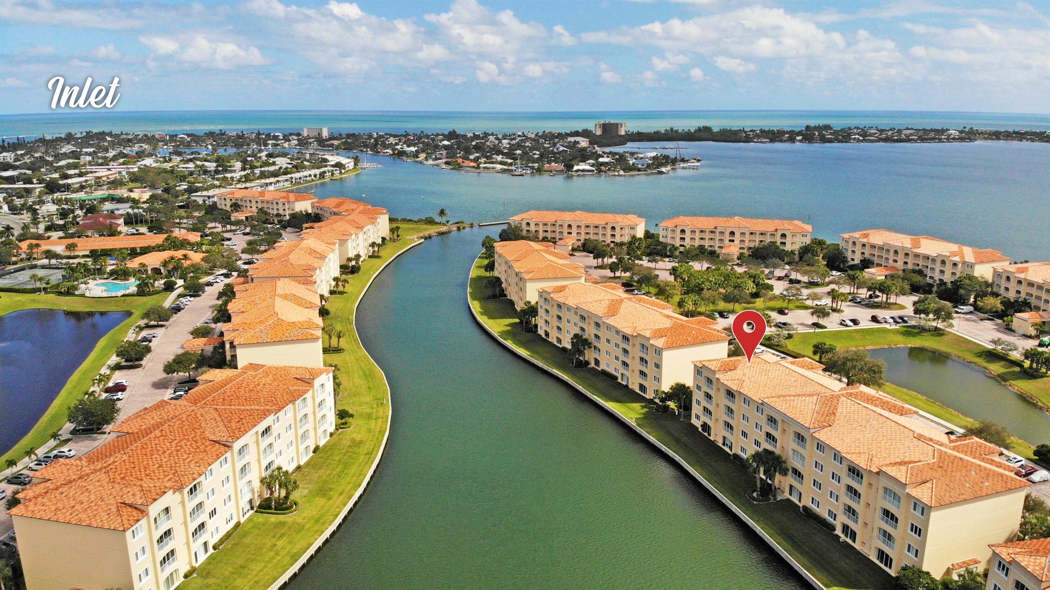 SEASONAL OR LONG TERM LEASE - Gorgeous 2nd floor end unit condo, with beautiful water and marina view! You will have everything you need here from King size beds in the Primary Suite and Guest Rooms AND a bunk bed in the Den too! Stainless appliances, fully furnished, and ready for your stay. Perfectly situated with a marina view to marvel at the boats enter and exit right outside your sliders. Amenities include clubhouse, tennis, fitness, gourmet kitchen accessories, swimming pool & hot tub. Walking distance to lovely beaches for a sunrise or sunset & surrounded by fabulous restaurants and activities nearby - You will love living the island life! This condo is available anytime from November thru March at $4,500/mo or as a long term rental at $2,500/mo. No smoking, no pets!