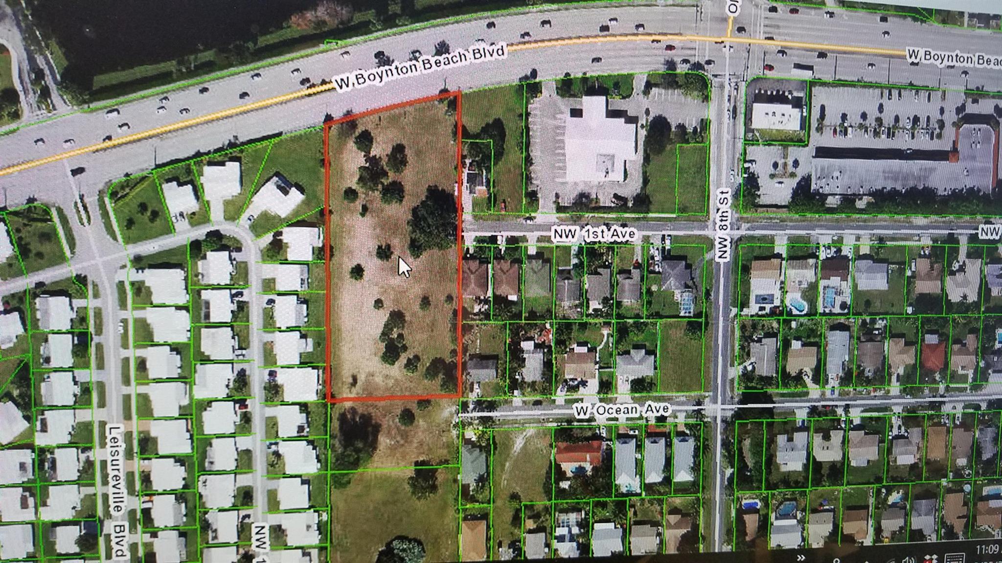 2.53 Acres directly on Boynton Beach Blvd with 200 feet of frontage between I-95 and Congress Ave. Currently zoned R1-AA . Second Parcel Number