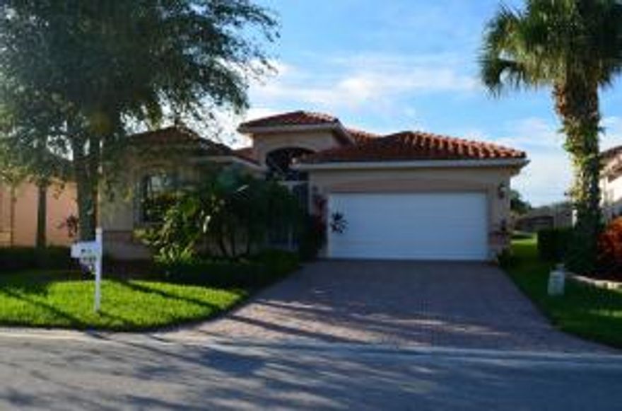 Highly desirable custom Maiano On The Lake Model!  All Three Bedrooms Each Have A Private Full Bath, Private Pool With Waterfall, High End Upgrades And Much More!  This Is A Must See!