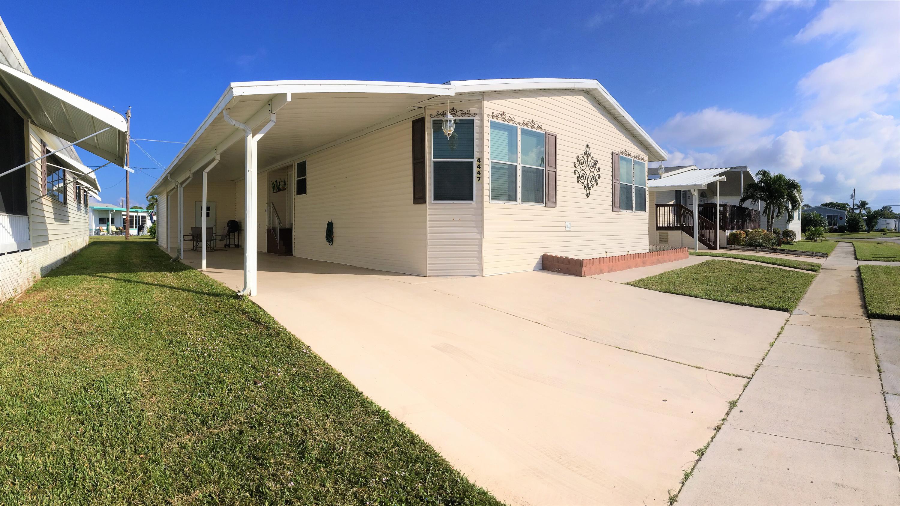 Absolutely gorgeous and spacious Skyline manufacturer home in owner own community 55+. Turnkey with quality furniture in every room. Large master bedroom and bathroom, one guest bedroom and a den. Everything you see stay. Open concept with many windows, very clean and in good condition. A lot of storage, plus a shed and 2 cars carport. All you need all ready here and convey with the sale. Easy to move in, quick closing, priced to sell. Must see now will sale fast.