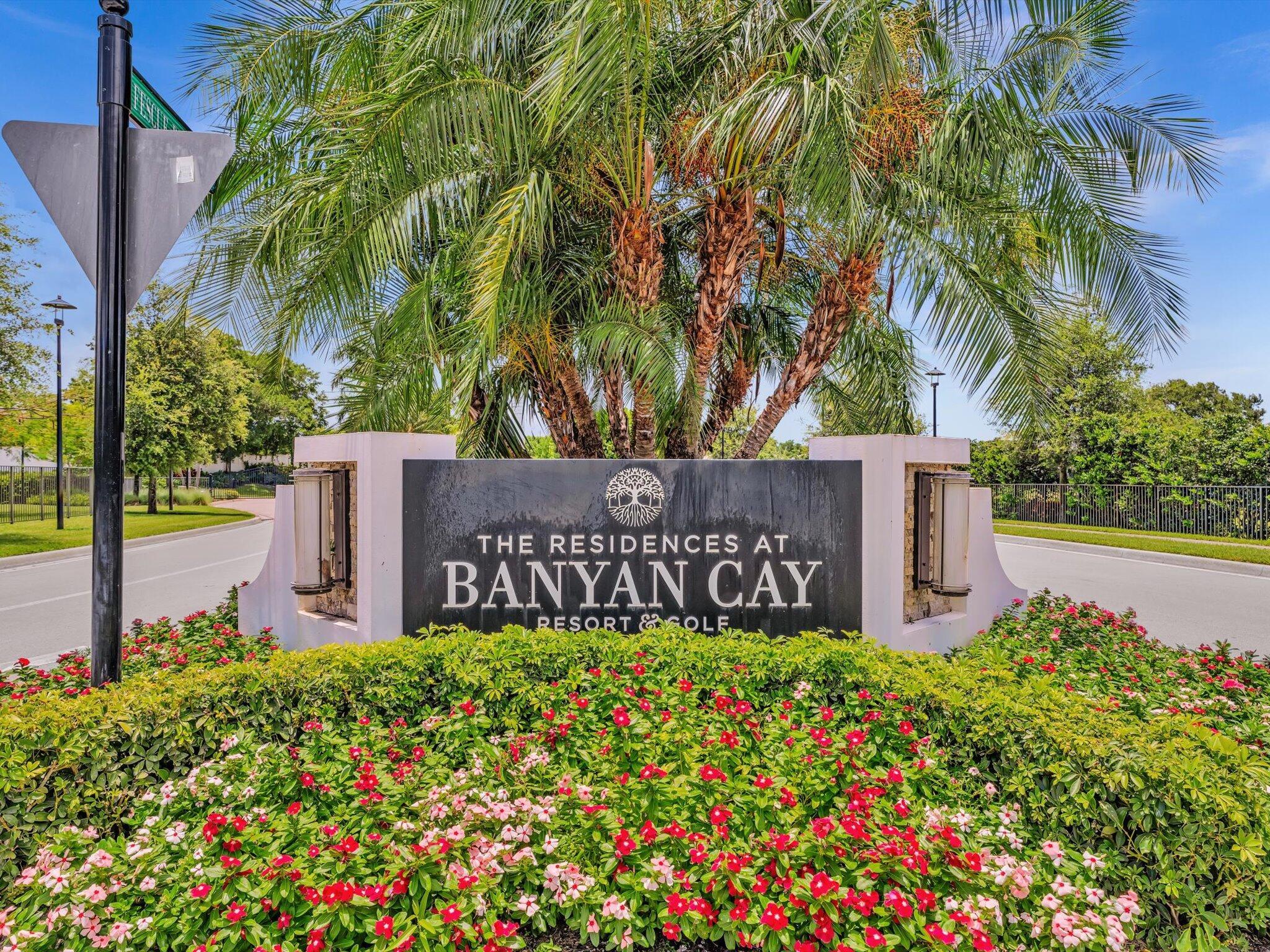 Fully Furnished 4BD/4.5BA Lakefront Estate with Pool, Spa, Sauna in gated Banyan Cay Resort & Golf. Professionally designed 3,260 SF of living space with floor-to-ceiling impact windows, Sonos sound, chef's kitchen with quartz waterfall island, and main-level primary suite with spa bath. Upstairs features 3 ensuite bedrooms. Enjoy seamless indoor-outdoor living with 358 SF covered lanai, summer kitchen, full-size pool, spa, infrared sauna, and tranquil lake views. Includes access to Banyan Cay's luxury amenities: hotel, spa, dining, fitness, tennis, and Jack Nicklaus golf. Annual lease only, no pets.
