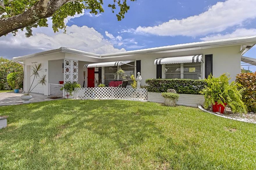 Beautifully renovated 2 BR/2 Ba home on a corner lot in highly sought after Leisureville Association in Pompano Beach.  Large capacity washer and dryer installed 2018. Open concept in living room, dining and additional Fkorida room area. Reverse osmosis water filter kitchen, private back patio/green space.  Stamped concrete driveway ( up to 4 car parking).  This home is conveniently located directly across from the community pool /Club House and Golf Course.  Monthly fee covers roof painted every 2 years, paint house exterior every 4 years, all water bills, lawn mowed/trimmed, golf for residents. and a  community shuttle bus.  Enjoy the sauna and large pool.  55+ verified.  Pets welcome!