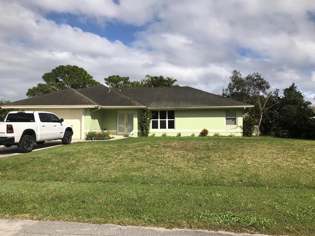 Large corner lot with fence yard. Also utility shed with power. Will accept dogs (no aggressive breads or cats) Home has panel storm shutters, tenant will be responsible for installing and removing shutters for storms.