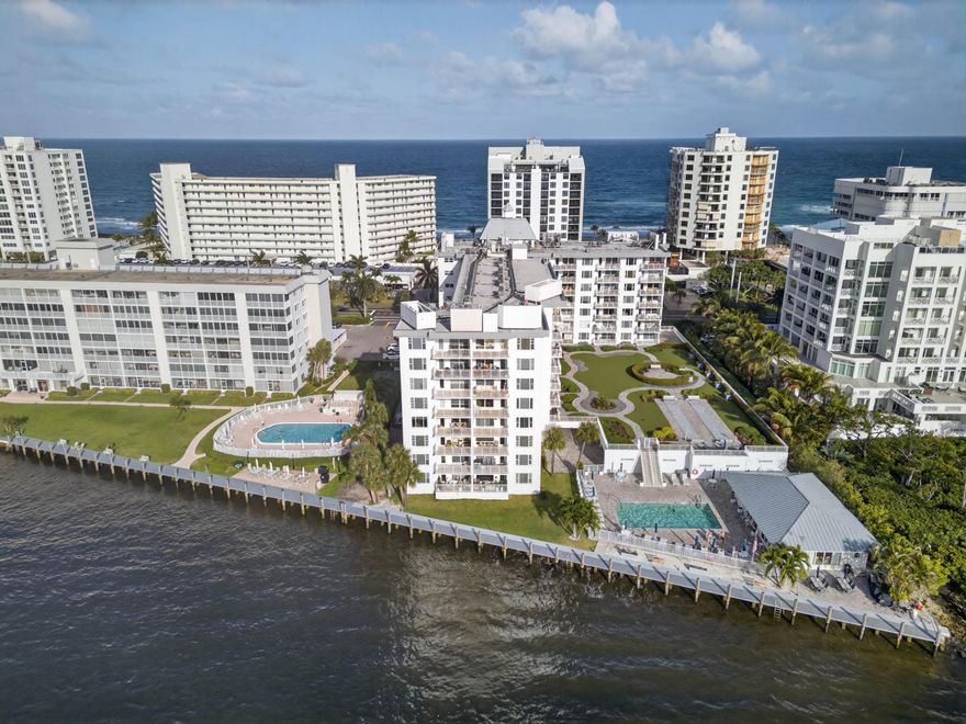 Great opportunity to own this beautiful and bright two-suite condo featuring spacious walk-in closets, a brand-new A/C, hurricane-impact windows throughout. Enjoy the private balcony with breathtaking views in the heart of prestigious Highland Beach. Just steps across from the beach, where lounge chairs await for residents to relax and soak up the sun. Experience comfort, elegance, and coastal living all in one perfect place!