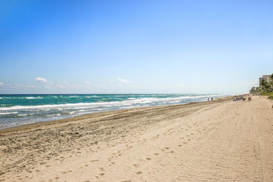 Rare opportunity to own a  oceanfront 3 bedroom 2 and half baths for this price!! Lowest price 3 bedroom in the area.  Boutique building with only 43 units. Prestigious Highland Beach! This well cared for your unit is your canvas awaiting your finishing touches, or can move in right away.Open and bright.  Garage parking, pool, exercise room, community room,doorman and grilling area. Relax on your balcony or enjoy the beach. Can be rented right away. One dog allowed under 20 pounds! Located in 3 miles of paradise! Highland Beach is superbly located to a multitude of amenities , major expressways, airport, and dazzling array of sport, recreational and cultural activities in nearby Boca Raton and exciting Delray Beach!